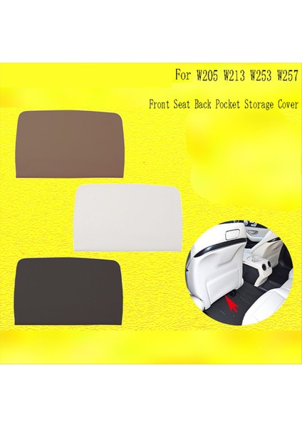 Araba Ön Koltuk Arka Cep Depolama Kapağı Koltuk Arka Depolama Klipsi Mercedes-Benz C E Glc Cls Sınıfı W205 W213 W253 Bej (Yurt Dışından) modelleri