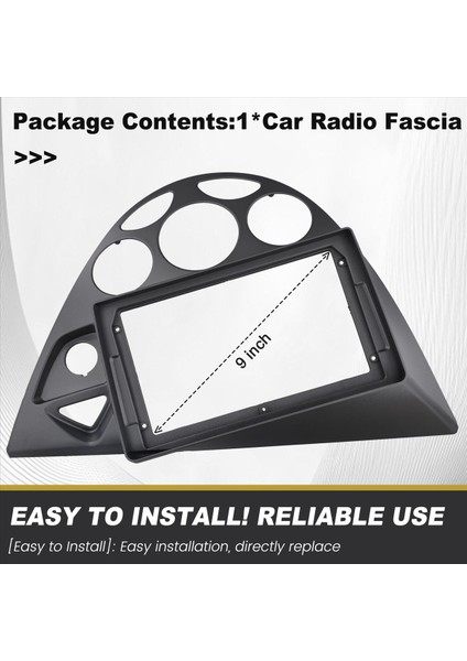 9 Inç Araba Çerçevesi Fasya Adaptörü Android Radyo Dash Takım Paneli Ford Focus Mk1 1998-2005 Rhd (Yurt Dışından) fırsatları