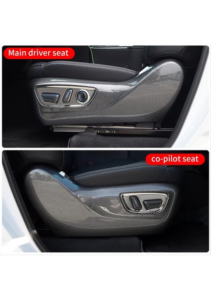 Toyota Land Cruiser Için 1set 4pcs Koltuk Yan Koruma Plakası 250 Prado LC250 2024 2025 Koltuk Ayar Paneli Kapağı (Yurt Dışından) fiyatları