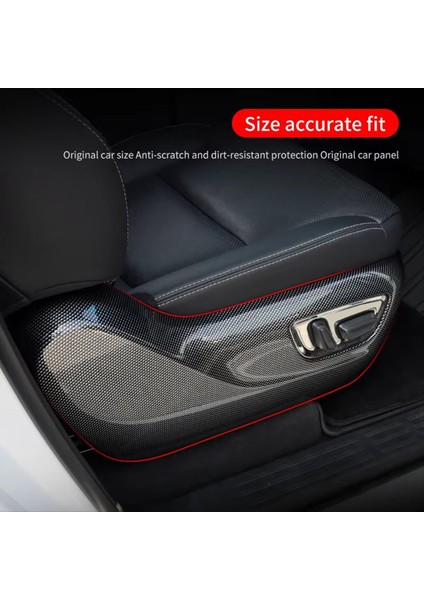 Toyota Land Cruiser Için 1set 4pcs Koltuk Yan Koruma Plakası 250 Prado LC250 2024 2025 Koltuk Ayar Paneli Kapağı (Yurt Dışından) fırsatları