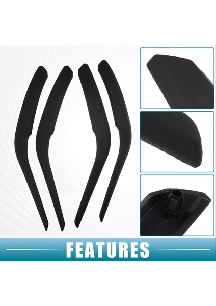 Bmw X1 E84 2010-2015 Için Araba Iç Kapı Kolu Çekme Paneli Kapağı 51412991775 51412991776 Siyah (Yurt Dışından) modelleri