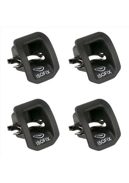 4x 1769230100 Çocuk Koltuk Isofıx Adaptör Kapak Mercedes Benz A Sınıfı W176 GLA200 GLA220 GLA260 Siyah (Yurt Dışından)