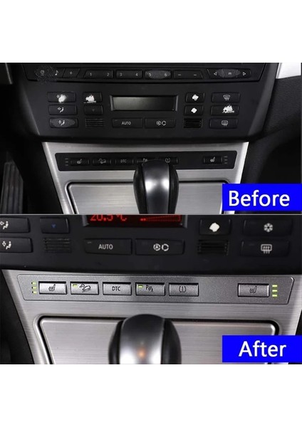Araba Koltuğu Isıtma Düğmesi Sticker Koltuk Düğmesi Anahtar Bmw- X3 2006-2010 Için Dekoratif Kapak (Yurt Dışından)