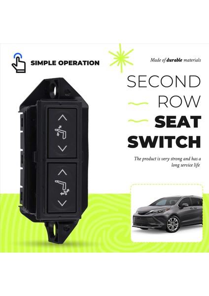 Toyota Sienna 2020-2025 Için Araba Ikinci Sıra Koltuk Anahtarı Koltuk Ayar Anahtarı Orta Sıra Koltuk Düğmesi (Yurt Dışından) fırsatları