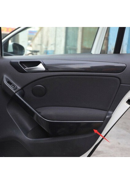 4pcs/lot Araba Çıkartmaları Abs Karbon Fiber Tahıl Iç Kapı Koltuklu Dekorasyon Kapağı Golf Için 6 Mk6 2009-2013 (Yurt Dışından) fırsatları