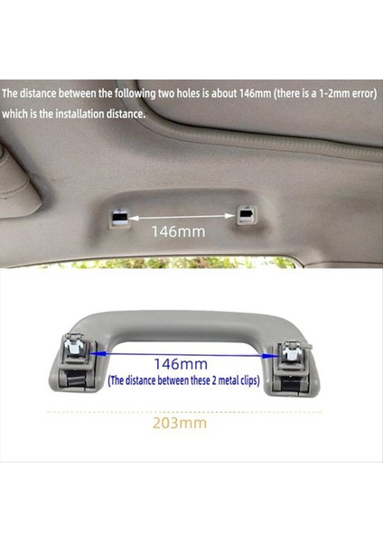 Araba Iç Çatı Kökşaf Tavan Çekme Sapı Kapı Güvenlik Tutucu 74610-52020 Toyota Corolla Yaris Prius Vios 4runner (Yurt Dışından) modelleri