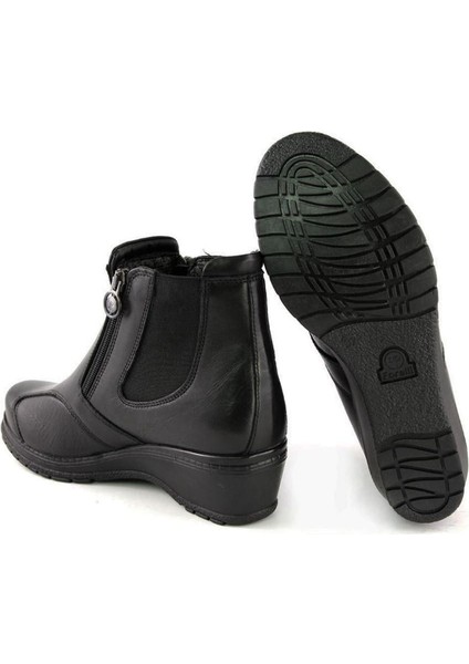25652-K Zenne Siyah Deri Halluks Comfort Bot modelleri