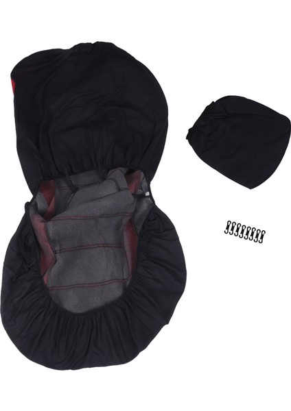 Ön Araba Koltuk Kapakları Ön Hava Yastığı Hazır Spor Kova Koltuk Kapağı Otomobiller Koltuk Kapakları (Siyah + Kırmızı) (Yurt Dışından) fiyatları