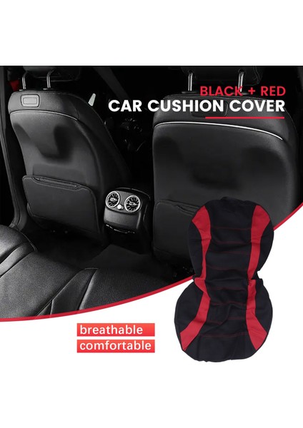 Ön Araba Koltuk Kapakları Ön Hava Yastığı Hazır Spor Kova Koltuk Kapağı Otomobiller Koltuk Kapakları (Siyah + Kırmızı) (Yurt Dışından) fırsatları