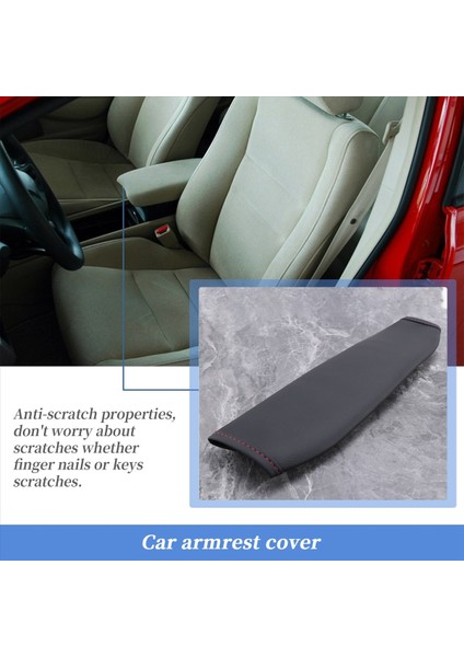 Otomobil Merkezi Konsolu Koltuk Kutusu Kapağı Honda Civic 8th Gen 2006 2007 2008 2009 Için Deri Koruma Pedi (Yurt Dışından) indirimleri