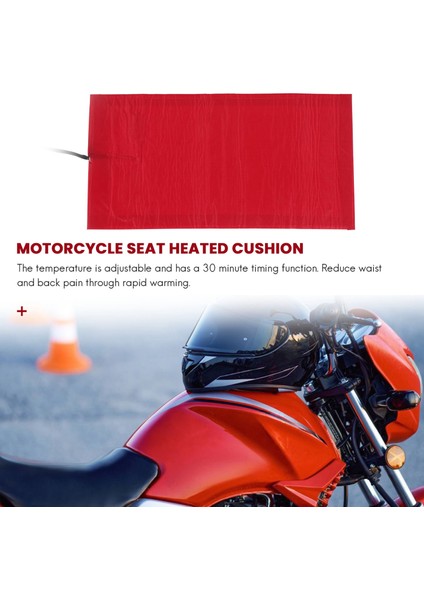 25W 12V Evrensel Motosiklet Atv Koltuk Isıtmalı Yastık Su Geçirmez Pedi Isıtma Pedi Mat Kış Isıtıcısı (Yurt Dışından) fiyatları