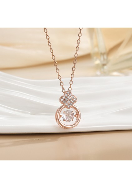 Yeni Titanyum Çelik Renk Kaybetmez Ruh Kolye Kadın Mizaç Basit Şanslı Çim Köprücük Kemiği Zinciri Niş Tasarım Kolye Takı (Yurt Dışından)