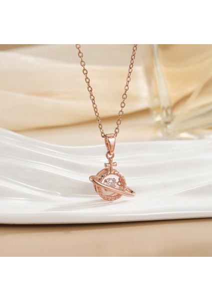 Yeni Titanyum Çelik Renk Kaybetmez Ruh Kolye Kadın Mizaç Basit Şanslı Çim Köprücük Kemiği Zinciri Niş Tasarım Kolye Takı (Yurt Dışından)