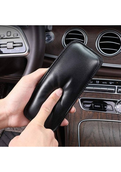 Evrensel Araba Arka Dönem Yastığı Otomotiv Yumuşak Deri Merkez Konsol Diz Yedi Kapısı Koltuk Dirsek Pedi Konfor Yastığı 4 Pcs (Yurt Dışından)