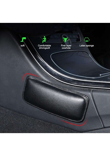 Evrensel Araba Arka Dönem Yastığı Otomotiv Yumuşak Deri Merkez Konsol Diz Yedi Kapısı Koltuk Dirsek Pedi Konfor Yastığı 4 Pcs (Yurt Dışından) fiyatları
