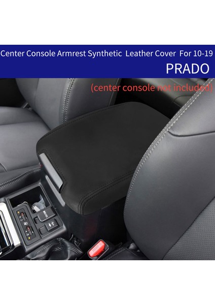 Toyota Land Cruiser Prado Için Siyah Deri Merkez Konsol Kapağı Kolçak Kutu Kapağı Döşeme 150 2010-2018 Aksesuarlar (Yurt Dışından) modelleri