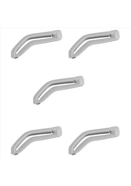 Volvo Için 5x S60 S80 V70 XC90 Sol Emniyet Kayışı Retraktör Kılavuzu Halka Kayışı Seçici Kapı Emniyet Kemer Döşeme Kapağı Gri 39966529 (Yurt Dışından)