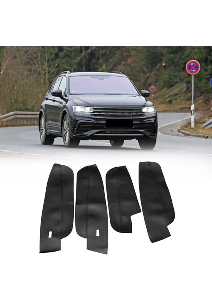 4pcs Mikrofiber Deri Iç Kapı Kolu Kol Dayama Paneli Kapağı Tiguan 2017 2018 2019 Için Koruyucu Döşeme (Yurt Dışından) modelleri