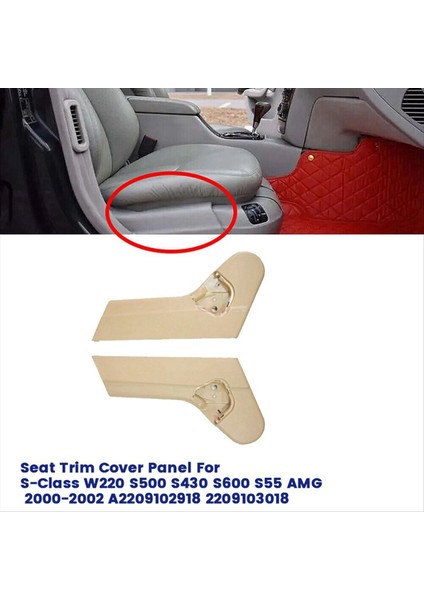 Sağ Yan Koltuk Kapağı Kapağı Paneli A2209103018 Mercedes-Benz W220 S-Serisi S500 S430 S600 2000-2002 Koltuk Dış Kapak (Yurt Dışından) modelleri