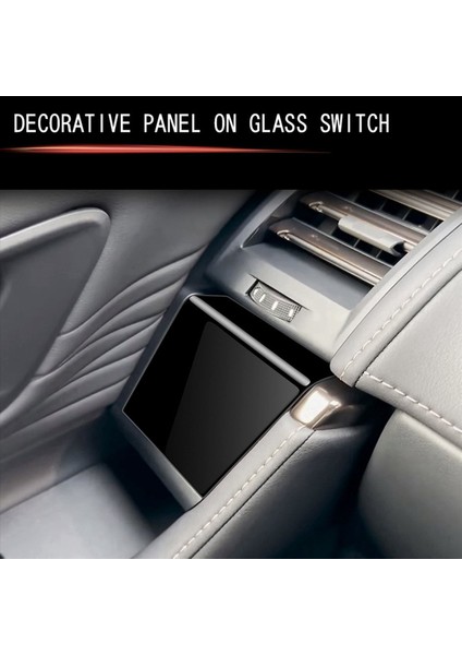 3x Araç Parlak Siyah Cam Anahtar Üst Panel Dekorasyon Kapısı Toyota Alphard 40 Serisi 2023+ (Yurt Dışından) modelleri