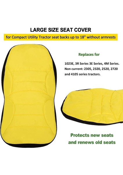 LP95233 Yükseltme Koltuk Kapağı Yastık John Deere 3e 3e Serisi 3r Serisi 4m Serisi 1023E Tractor Rahat Su Geçirmez (Yurt Dışından) indirimleri