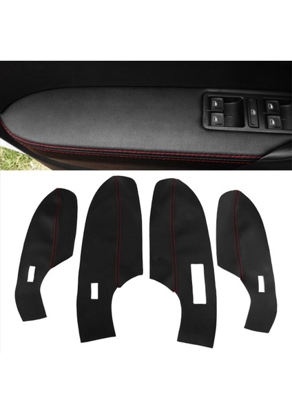 Araç Iç Kapı Paneli Kapağı Pu Deri Kol Dayama Paneli Trim Kapağı Vw Polo Cross Polo 2011-2018 Lhd (Yurt Dışından) fırsatları