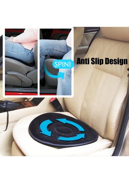Araba Dönen Araba Koltuğu Yastığı Için 360 Dönen Koltuk Yastığı Araba Döner Araba Koltuğu 360 Dönen Koltuk Kaymaz Yastık A (Yurt Dışından) indirimleri
