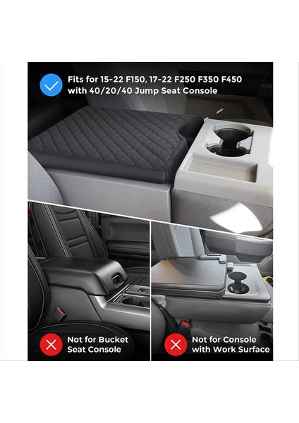 Koltuk Merkezi Konsol Kapağı Için Ford F150 F250 F350 Araba Atlama Koltuk Tipi Koltuk Temeri Kutu Ped Iç Parçalar (Yurt Dışından) modelleri