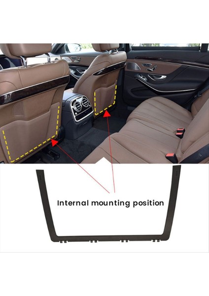 Araba Ön Koltuk Arka Backrest Desteği Barcket Trım Değişimi Mercedes Benz S Sınıfı W222 2014-2020 Bej (Yurt Dışından) modelleri