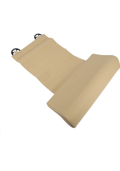 Evrensel Araba Koltuğu Deri Deri Bacak Pad Destek Uzatma Mat Yumuşak Ayak Desteği Bacak Deri Deri Diz Yedi Bellek Bej (Yurt Dışından)