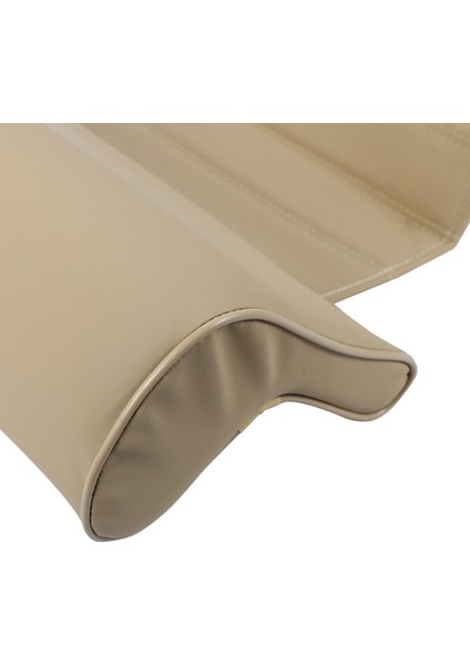 Evrensel Araba Koltuğu Deri Deri Bacak Pad Destek Uzatma Mat Yumuşak Ayak Desteği Bacak Deri Deri Diz Yedi Bellek Bej (Yurt Dışından) fırsatları