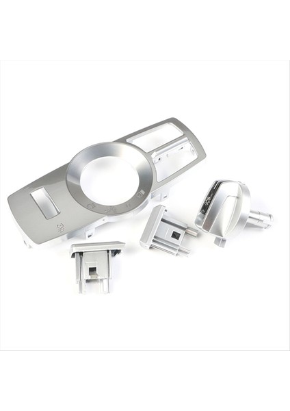 4pcs/set Far Anahtarı Döndürme Düğmesi Kafa Işık Lambası Kontrol Paneli Bmw 5 6 7 Serisi X3 X4 Gümüş (Yurt Dışından) modelleri