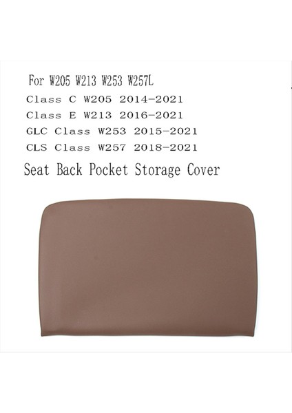 Araba Ön Koltuk Arka Cep Depolama Kapağı Koltuk Arka Depolama Klipsi Mercedes-Benz C E Glc Cls Sınıfı W205 W213 W253 Kahverengi (Yurt Dışından) fırsatları