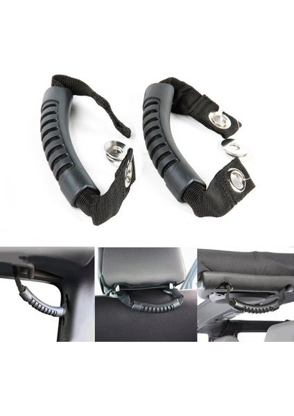 4pcs Grab Jeep Wrangler Jk Tj Için Siyah Arka Koltuk Emniyeti Tutma Yastıklı Rulo Çubukları (Yurt Dışından) modelleri