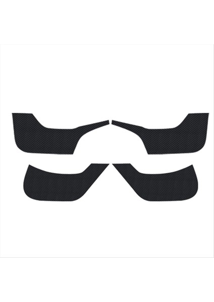 Araba Koltuk Anti-Bick Mat Koltuk Tarafı Tesla Model 3 Otomobil Koltuğu Koruma Deri Pad M3 Karbon Fiber A (Yurt Dışından)