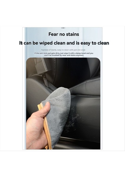 Araba Koltuk Anti-Bick Mat Koltuk Tarafı Tesla Model 3 Otomobil Koltuğu Koruma Deri Pad M3 Karbon Fiber A (Yurt Dışından) fiyatları