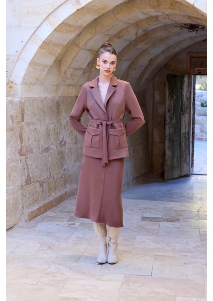 Belden Bağlamalı Süet Ceket fiyatları