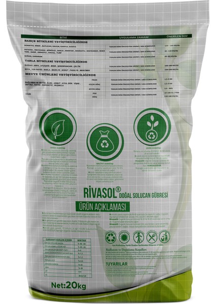 ® %100 Organik Solucan Gübresi 20 Kg fiyatları