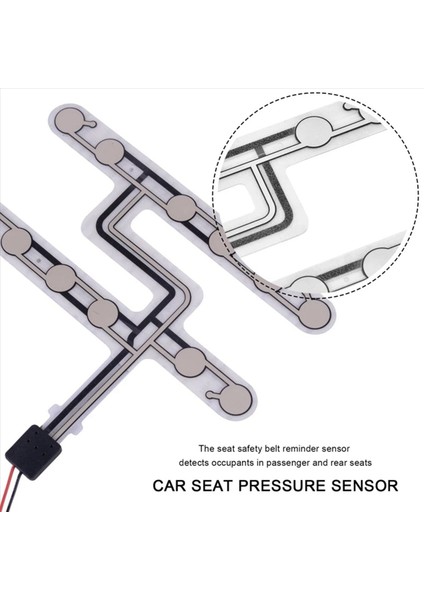 4x Evrensel Araba Koltuğu Basınç Sensörü Güvenlik Kemeri Uyarı Hatırlatma Pedi Işgal Edilen Oturum Alarm Aksesuar A (Yurt Dışından) modelleri