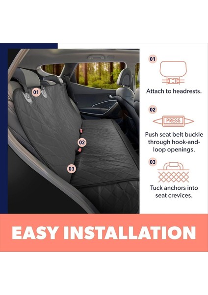 Araba Köpek Koltuk Kapağı Köpek Araba Hamak Arka Koltuk Anti-Kırpma Araba Koltuğu Koruyucu Makine Yıkanabilir Evcil Hayvan Araç Seyahat B (Yurt Dışından) modelleri