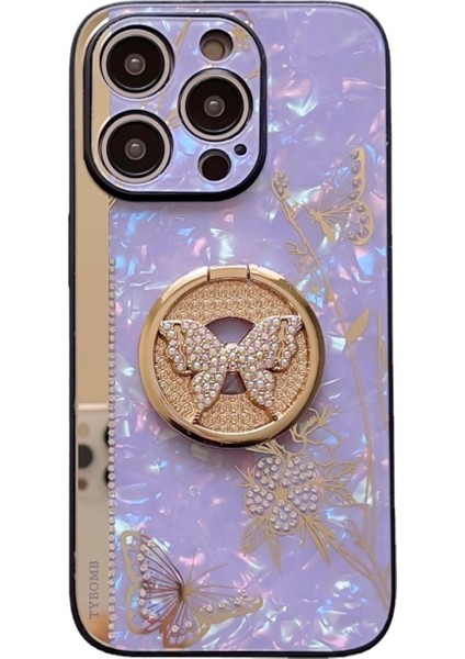 Samsung Galaxy S23 Yapay Elmas Kelebek Halkalı Ayaklı Bling Glitter Yumuşak Tpu Koruyucu Telefon Kılıfı (Yurt Dışından) fiyatları