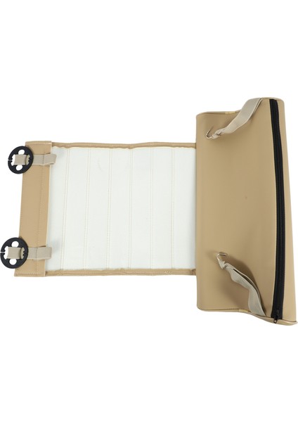 Evrensel Araba Koltuğu Deri Deri Bacak Pad Destek Uzatma Mat Yumuşak Ayak Desteği Bacak Deri Deri Diz Yedi Bellek Bej (Yurt Dışından) indirimleri