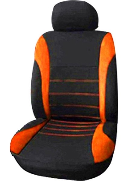 Ön Araba Koltuk Kapakları Ön Hava Yastığı Hazır Spor Kova Koltuk Kapağı Otomobil Koltuk Kapakları (Siyah + Turuncu) (Yurt Dışından)