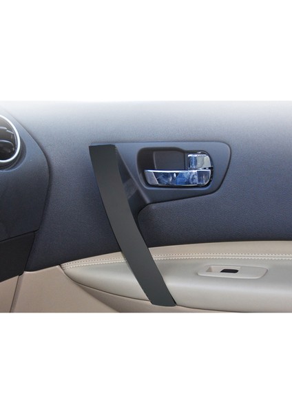 Araba Önü Iç Kapı Kolları Nissan Qashqai Için Trim Kapağı J10 2007-2015 Siyah (Yurt Dışından) fırsatları