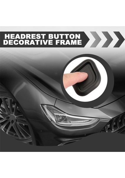 Maserati Başkanı Geberit Suv Otomobil Başlığı Ayar Düğmesi Dekoratif Çerçeve 673000494 673003071 Siyah (Yurt Dışından) fırsatları