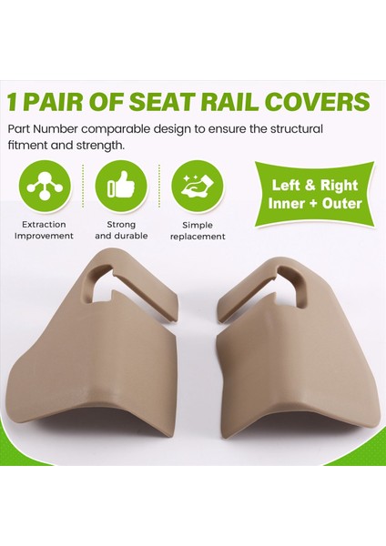 4pcs Honda Odyssey Için Orta Sıra Koltuk Rayı Trim Kapak Kiti 05-08 81195-SFE-J01ZD 81595-SFE-J01ZD Sol ve Sağ Iç+Dış (Yurt Dışından) fırsatları