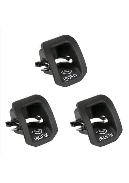 3x 1769230100 Çocuk Koltuk Isofıx Adaptör Kapak Mercedes Benz A Sınıfı W176 GLA200 GLA220 GLA260 Siyah (Yurt Dışından)