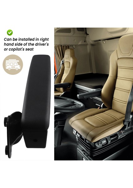 Araba Koltuğu Kolçak Ayarlanabilir 0-120 ° Aralık Sağ Kol Dinlenme Evrensel Iveco Karavan (Yurt Dışından) fırsatları