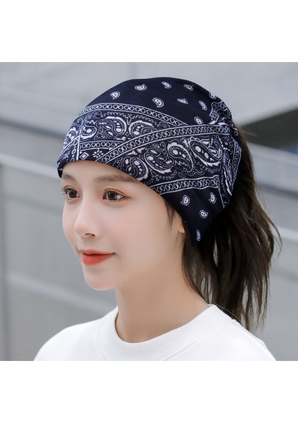 Anti-Soğuk Sıcak Yüz Değişim Boyun Atkı Kapağı Kafa Sonbahar ve Kış Yığılmış Kap Boyun Kapağı Çok Fonksiyonlu Örgü Erkek ve Kadın Bükülmüş Kap (Yurt Dışından)