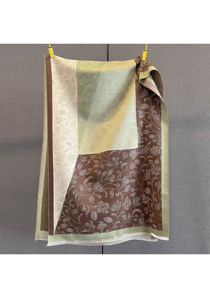 Yeni Sonbahar ve Kış Renk Engelleme Manolya Moda Eşarp Kadın Kış Yüz Mizaç Boyun Soğuk Şal (Yurt Dışından)